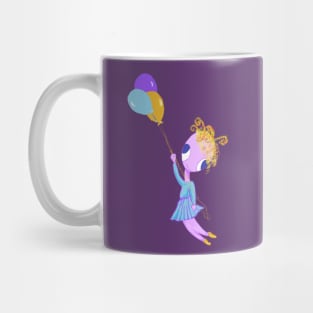 LIttle ballet dancer with balloons. Mug